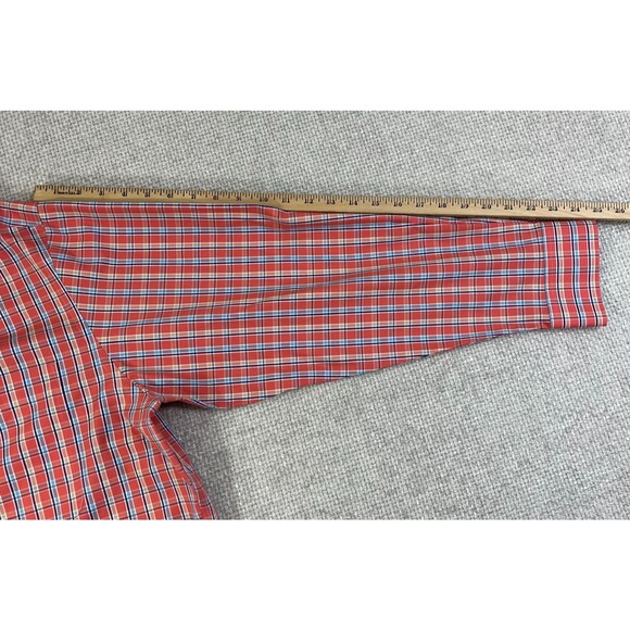 Orvis Shirt Wrinkle Free Men's XL Pink Blue Plaid Button Down Long Sleeve Casual - Picture 8 of 10